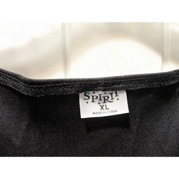 Spirit Halloween Adult Cheerleader Costume Size XL Black Red - Picture 6 of 10